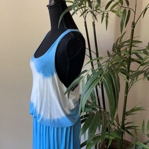 Tie dyed long summer dress